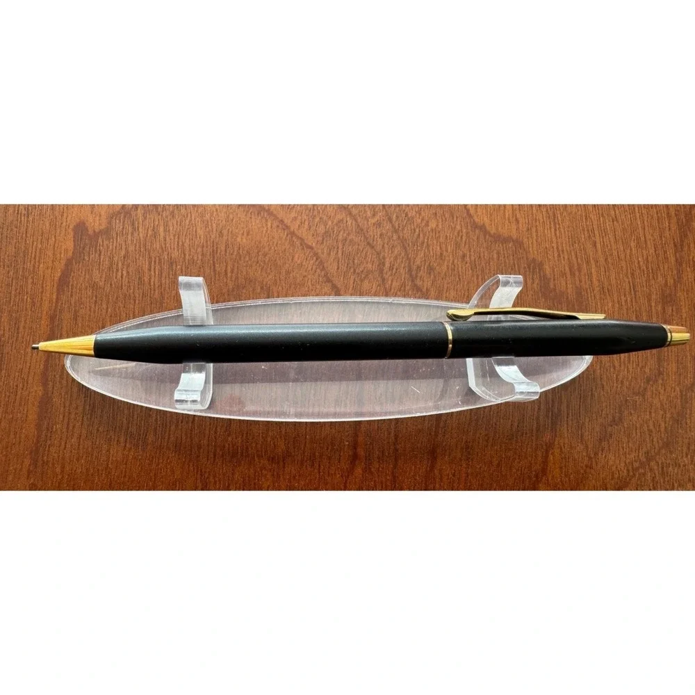 Vintage Cross Classic Century Mechanical Pencil Matte Black with 23K Gold Trim